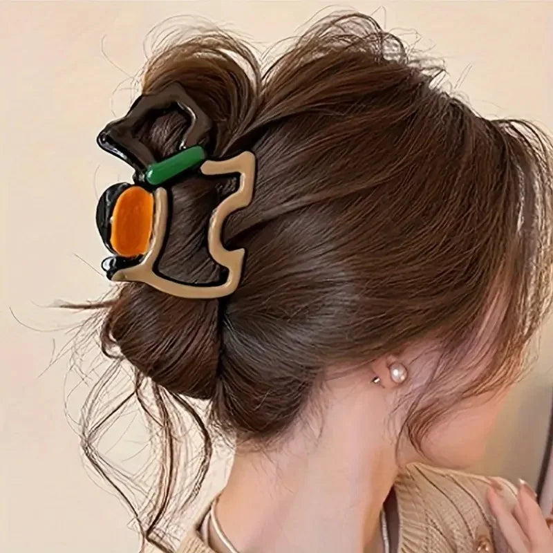 4-Piece Wavy Shark Claw Hair Clips Set