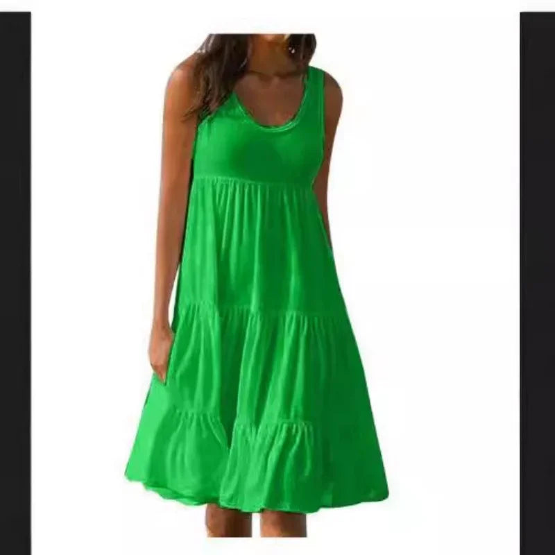 Boho Breeze Ruffle Dress
