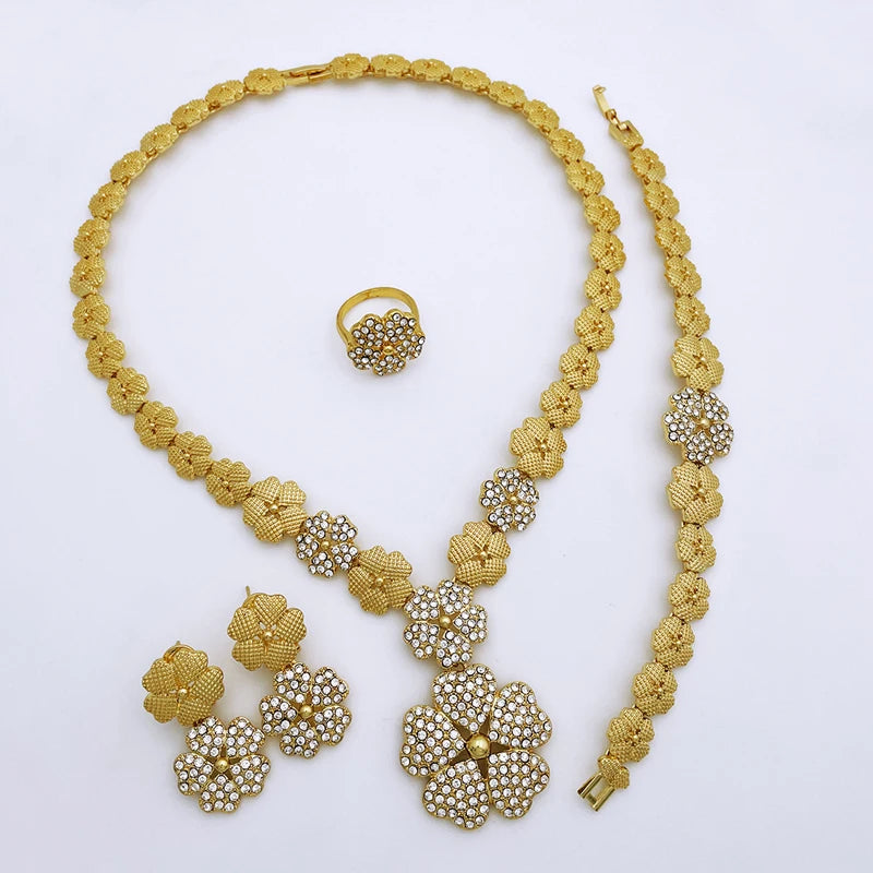 Royal Bloom Gold Jewelry Set