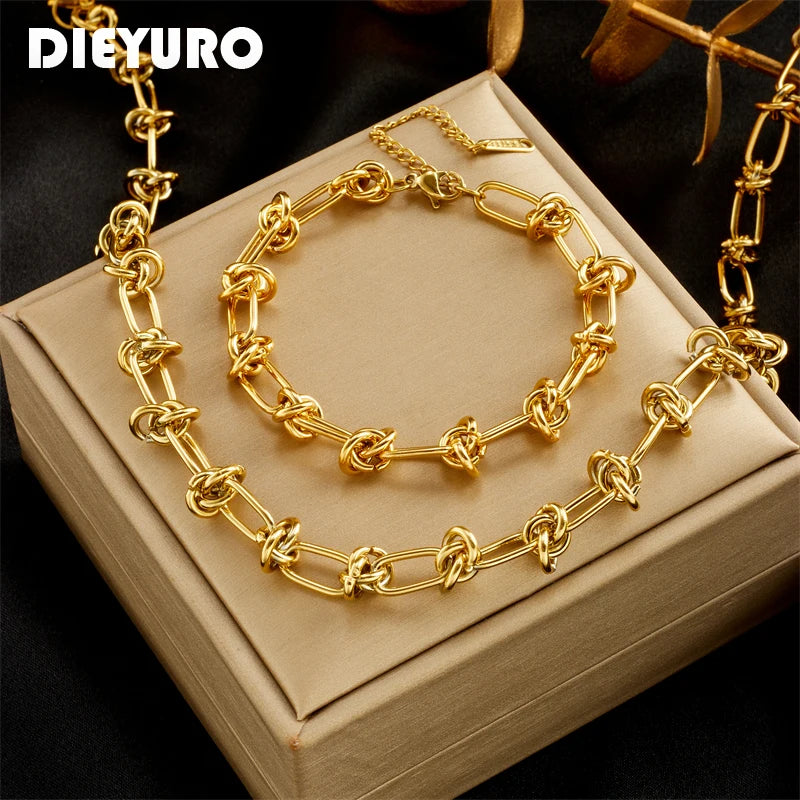 Modern Luxe Necklace & Bracelet Set