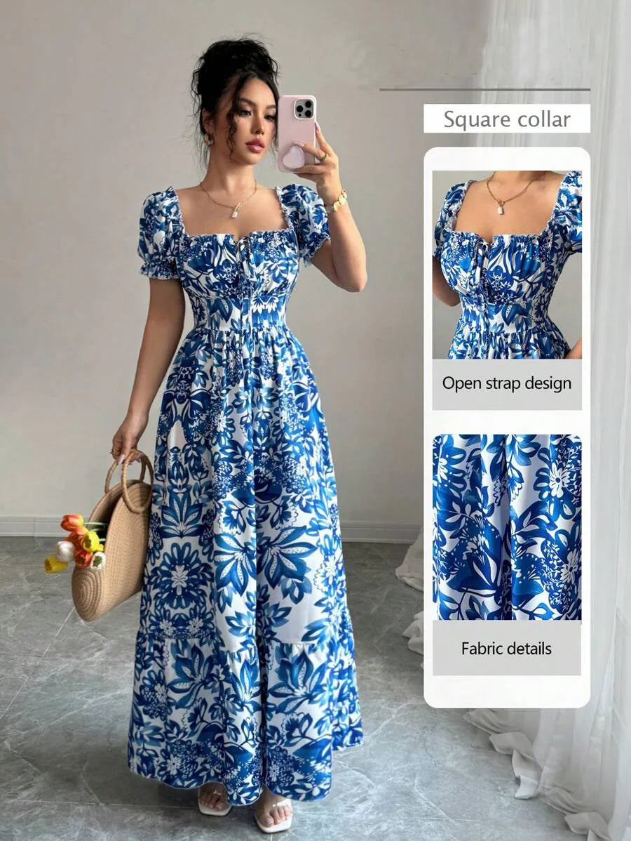 Bloom Bow Maxi Dress