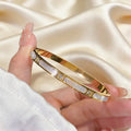 Golden Radiance Zircon Bangle