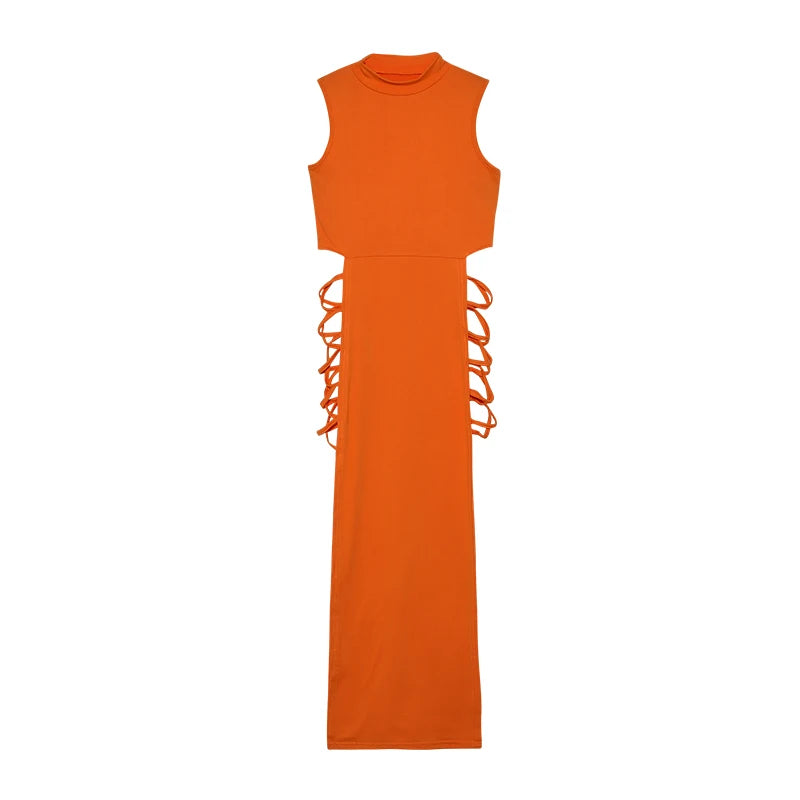 Midnight Cross Bodycon Dress