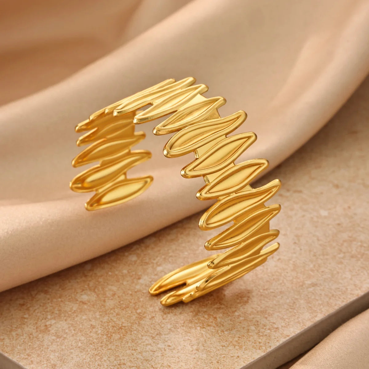 Geometric Bullet Stainless Steel Bangle