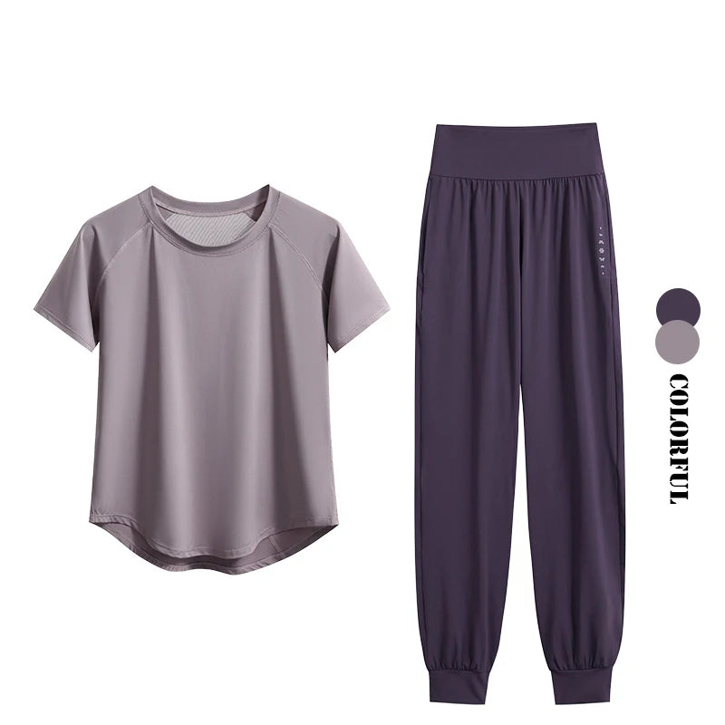 Yoga Sports Bra & Sweatpants Set