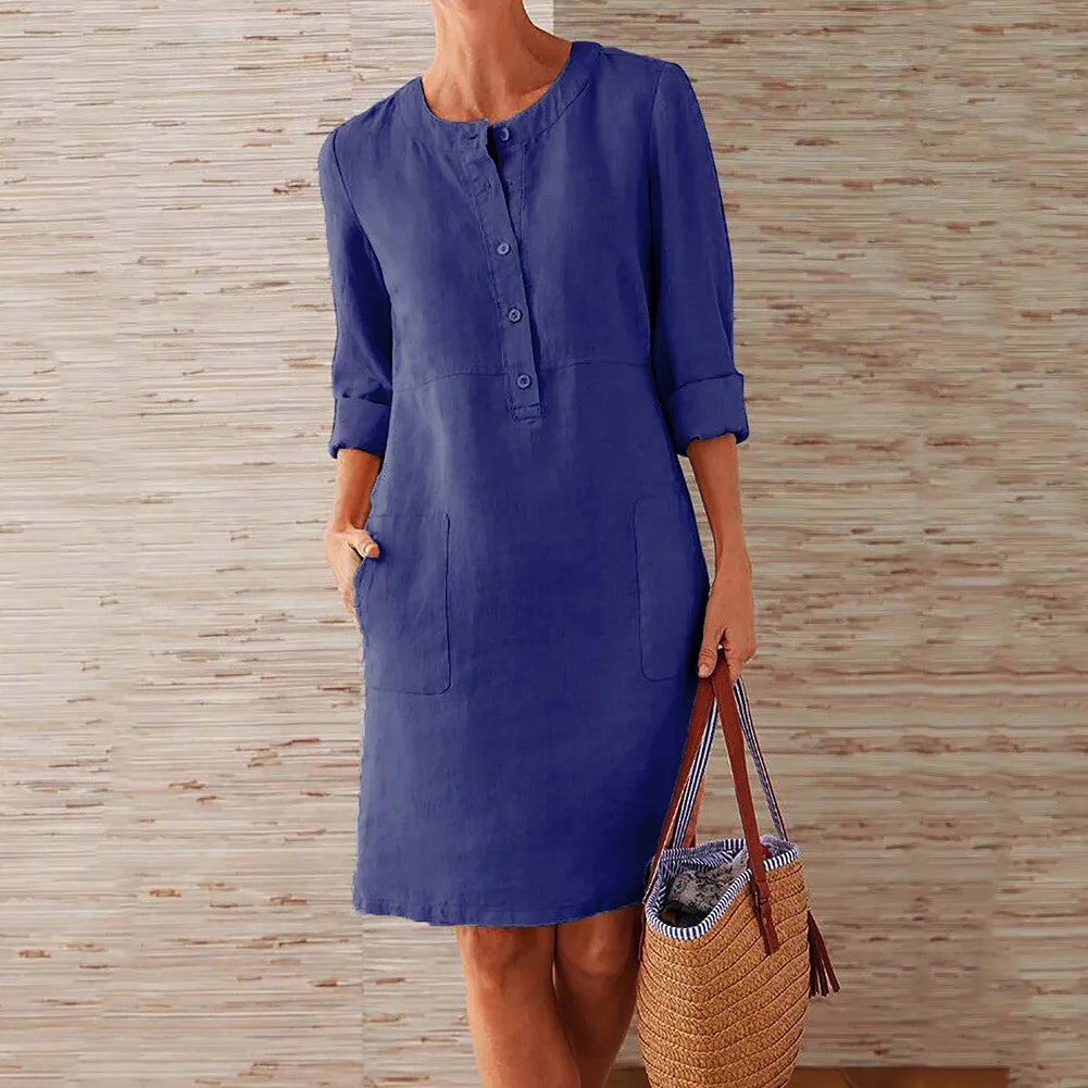 Linen Breeze Tunic Dress