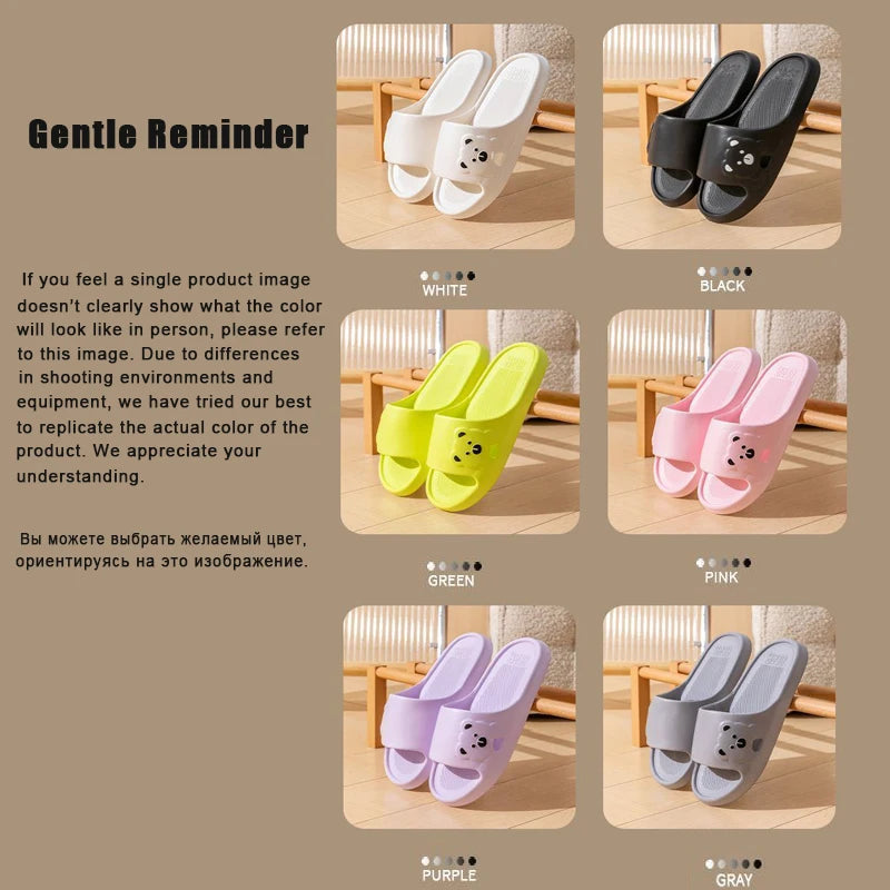 Cartoon Bear EVA Indoor Slide Slippers