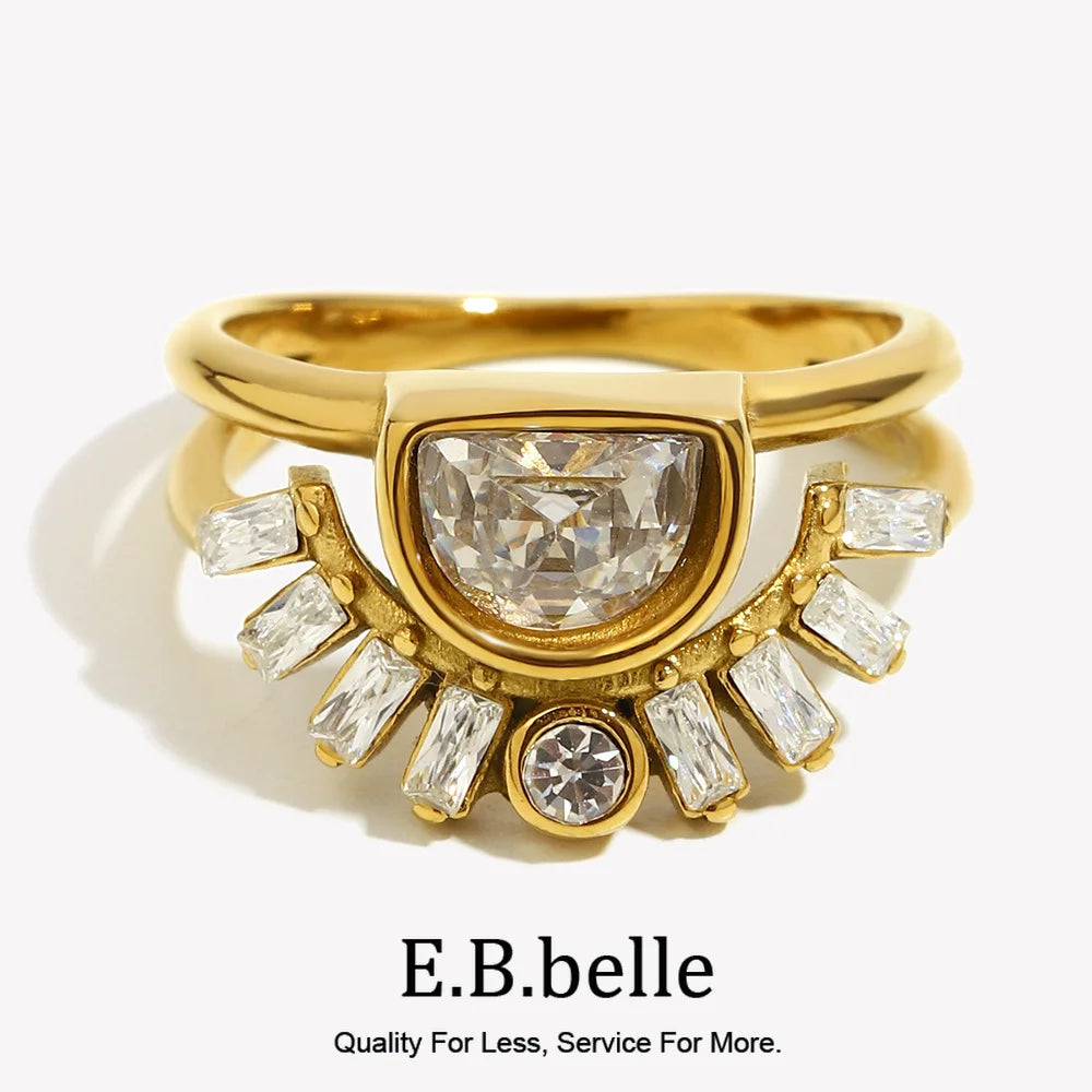 Golden Radiance Bridal Ring