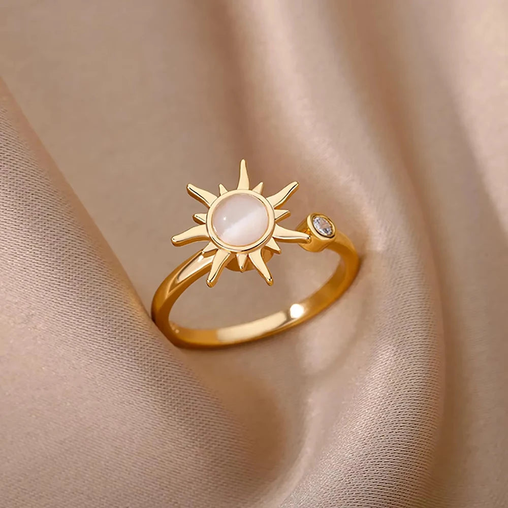 Luxe Geometric Zircon Ring