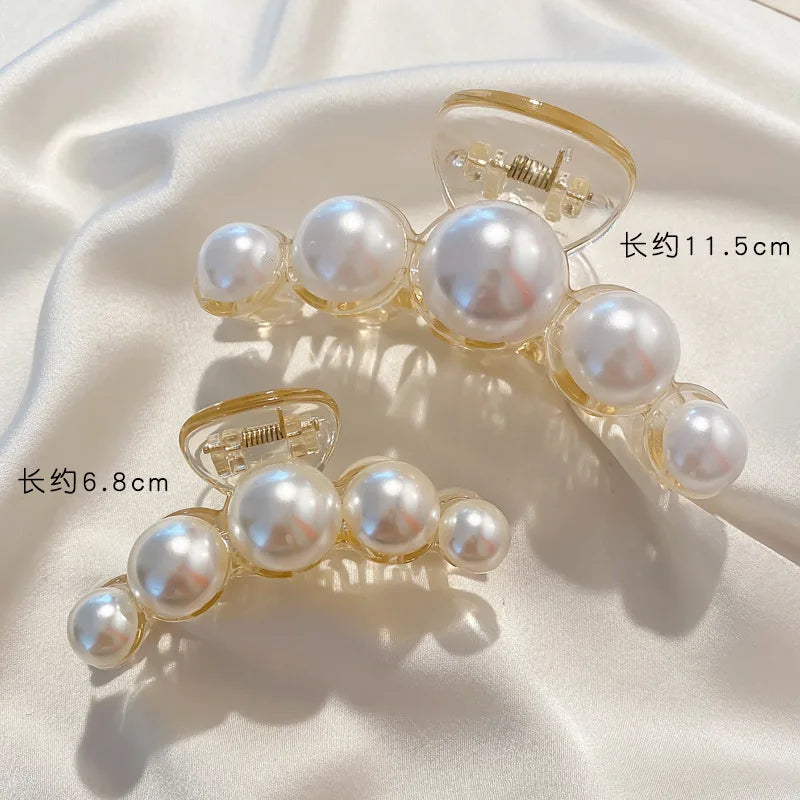 Korean Pearl Acrylic Shark Clip