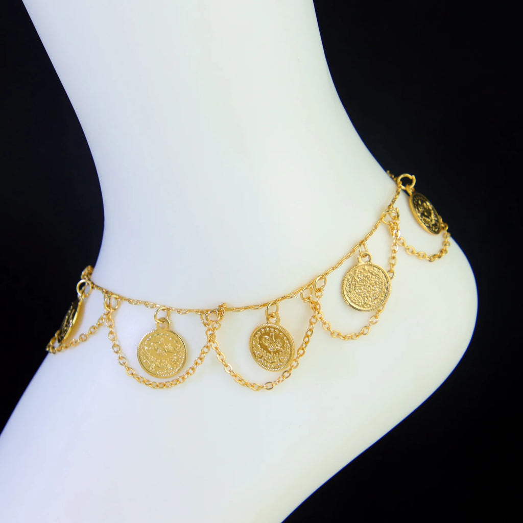 Dubai Gold Plated Ankle Bracelet