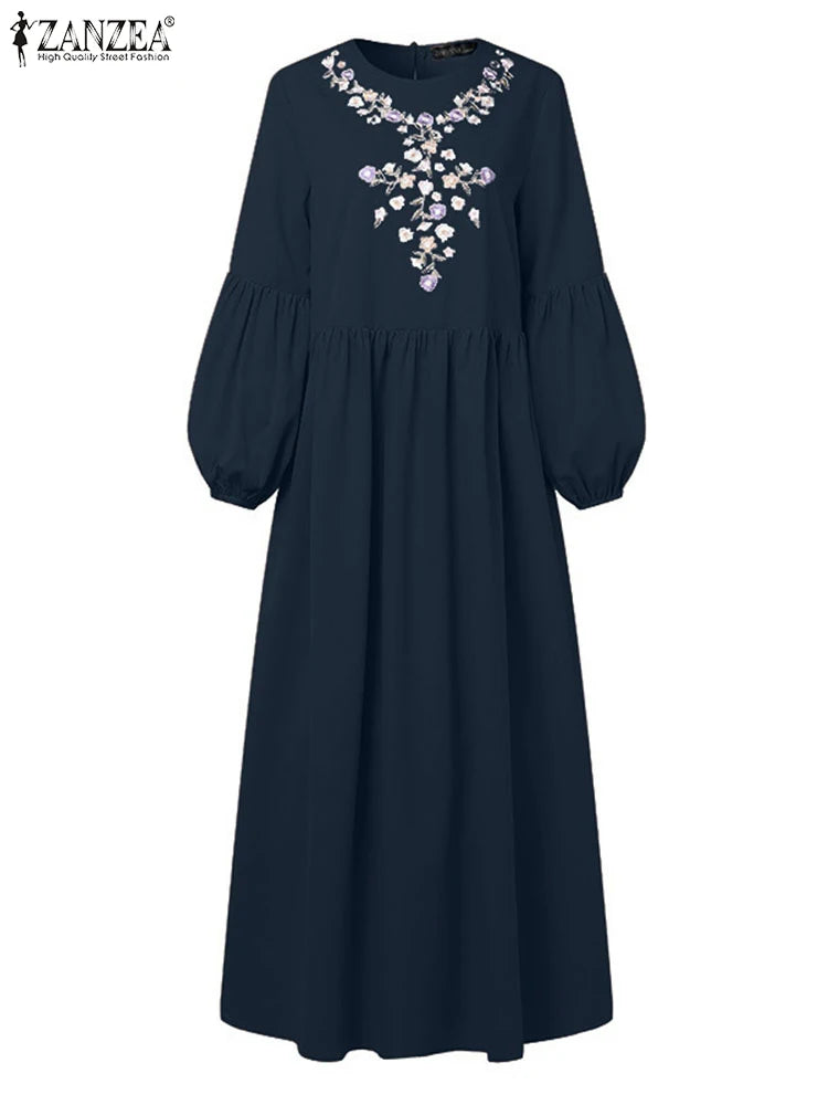 Veloura Elegant Embroidered Abaya Dress