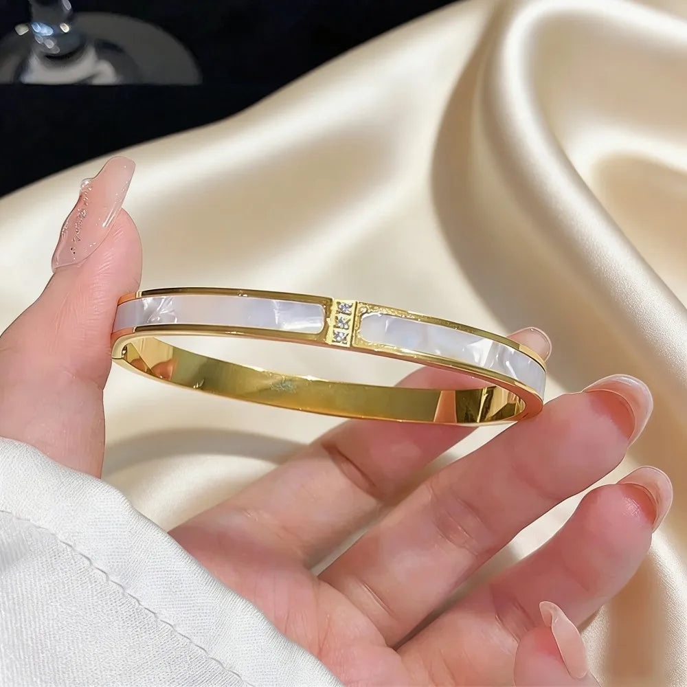 Golden Radiance Zircon Bangle