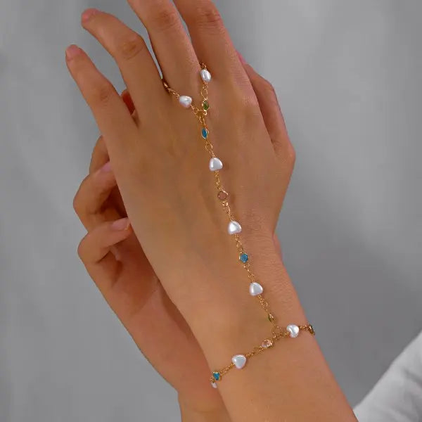 Heart Link Charm Bracelet