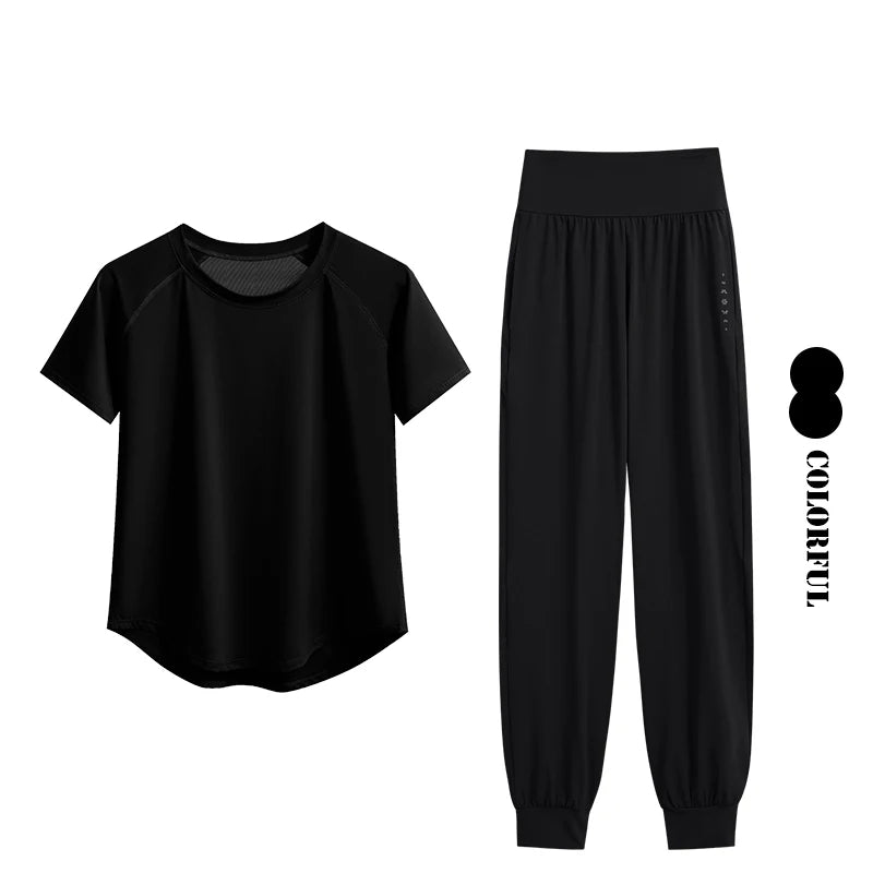 Yoga Sports Bra & Sweatpants Set