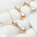 Freshwater Pearl Necklace & Earrings Set
