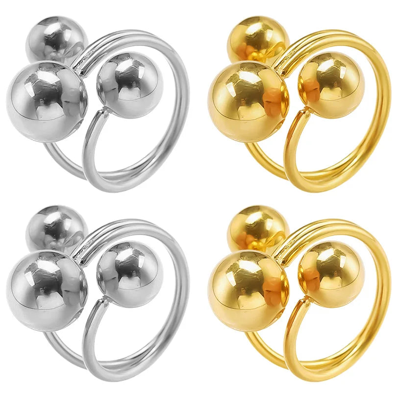 Stainless Steel Glossy Circular Ring
