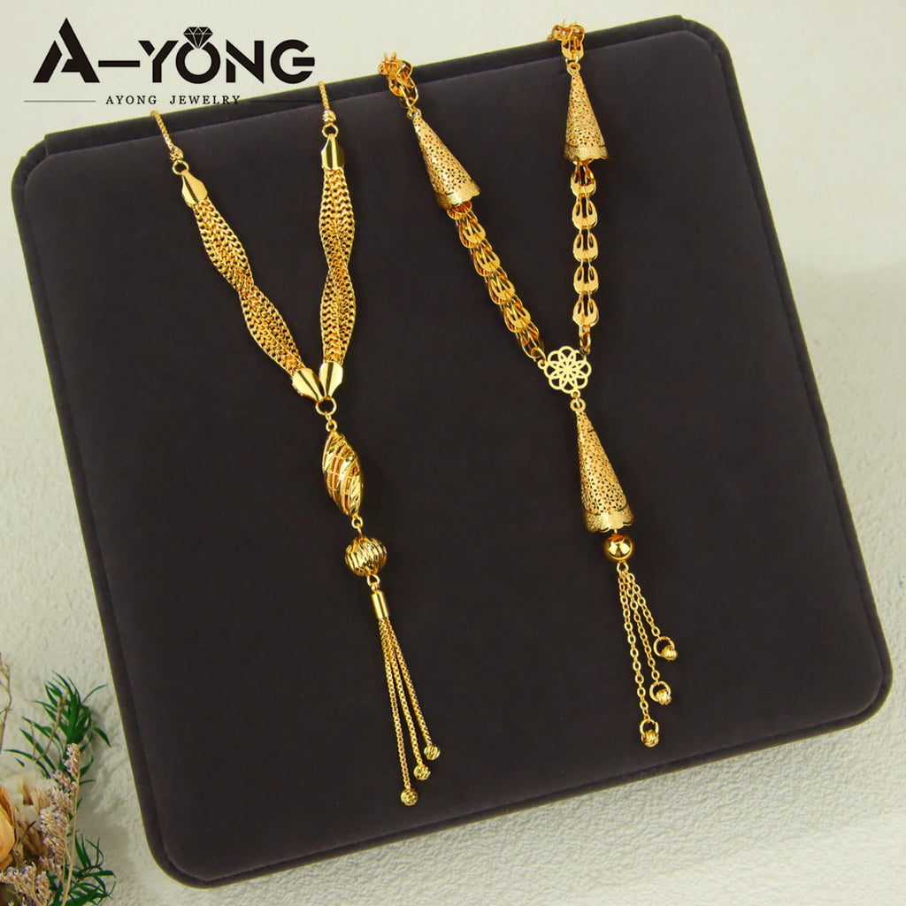 Royal Tassel Gold Necklace