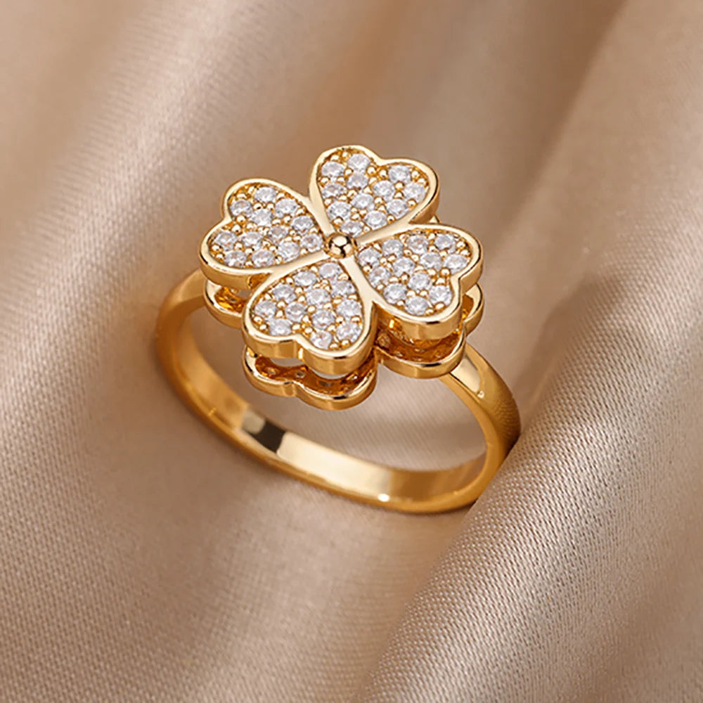Luxe Geometric Zircon Ring