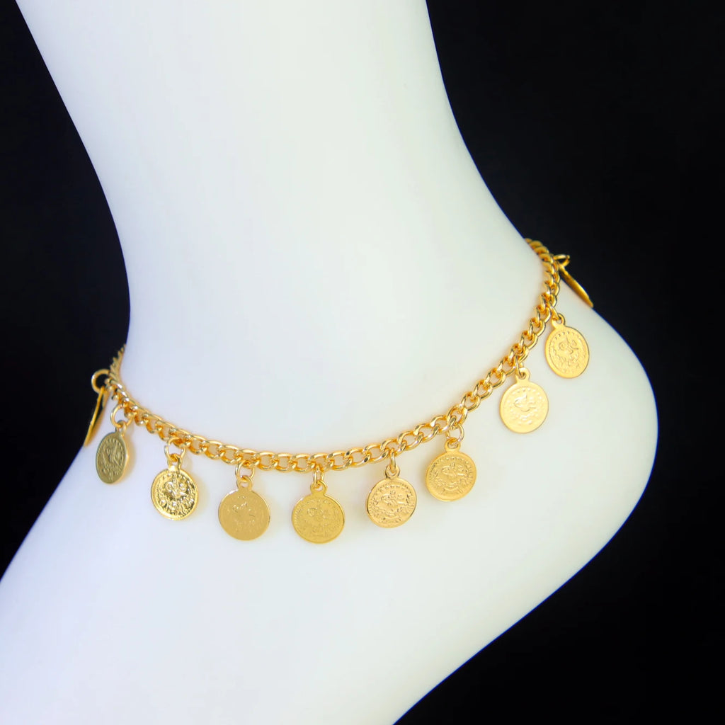 Dubai Gold Plated Ankle Bracelet