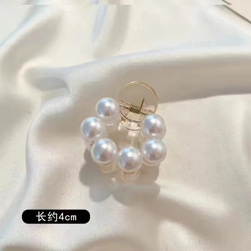 Korean Pearl Acrylic Shark Clip