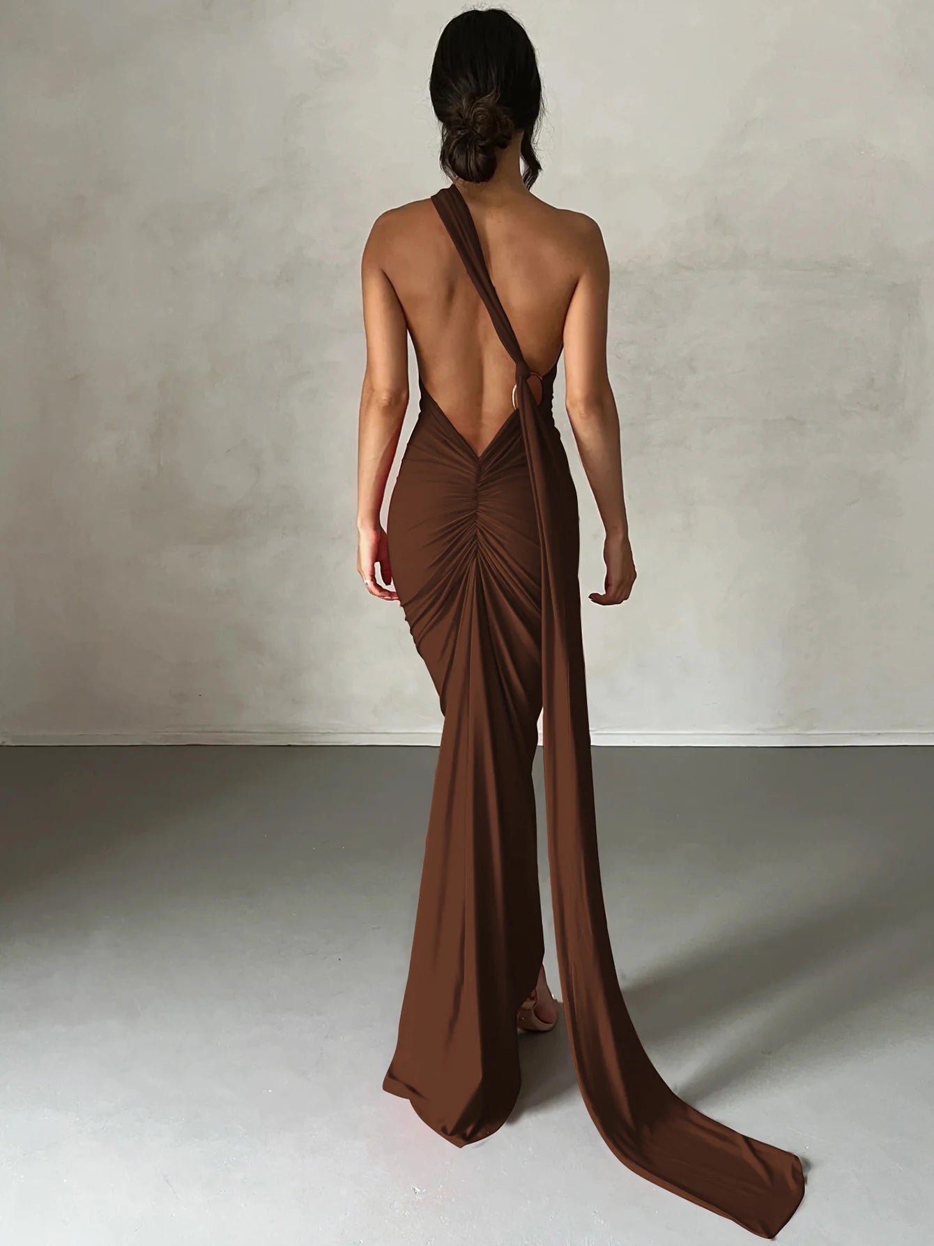 Aurora One-Shoulder Maxi Dress