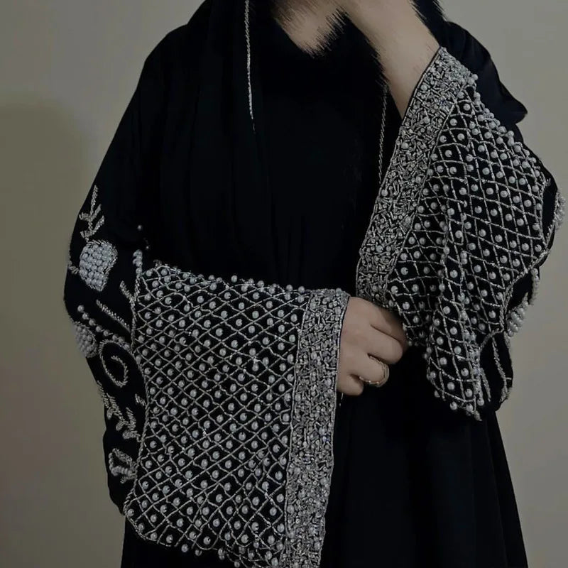 Diamond Beading Kaftan Abaya Dress