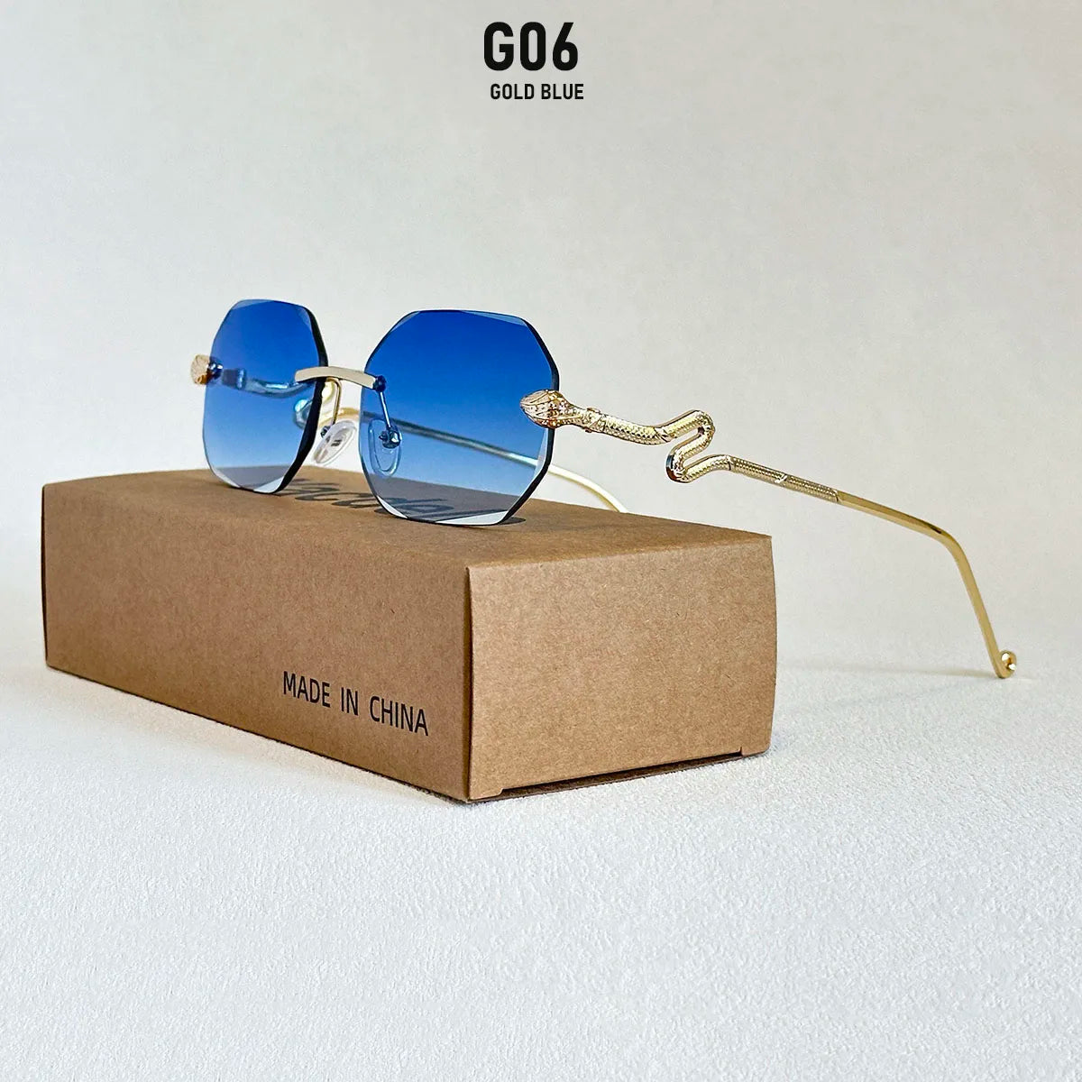 Luxury Sunglasses Women Designer Oculos UV400 protection Sunglasses Rimless Sunglass Vintage Lentes Vacation Outdoor Glasses New