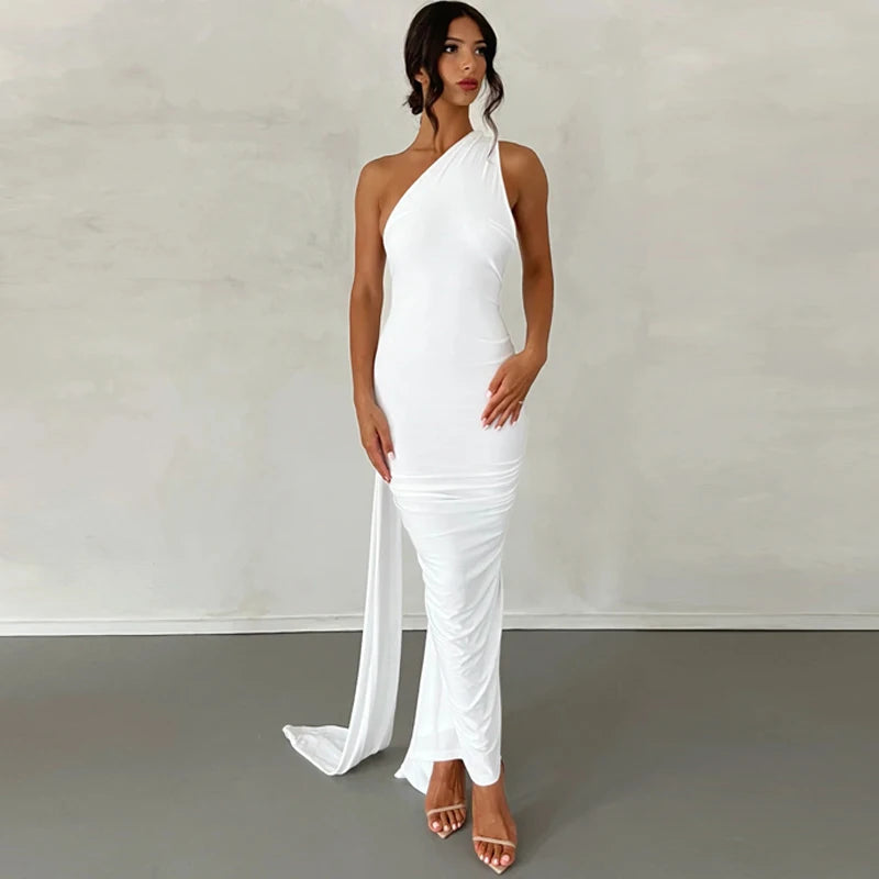 Aurora One-Shoulder Maxi Dress