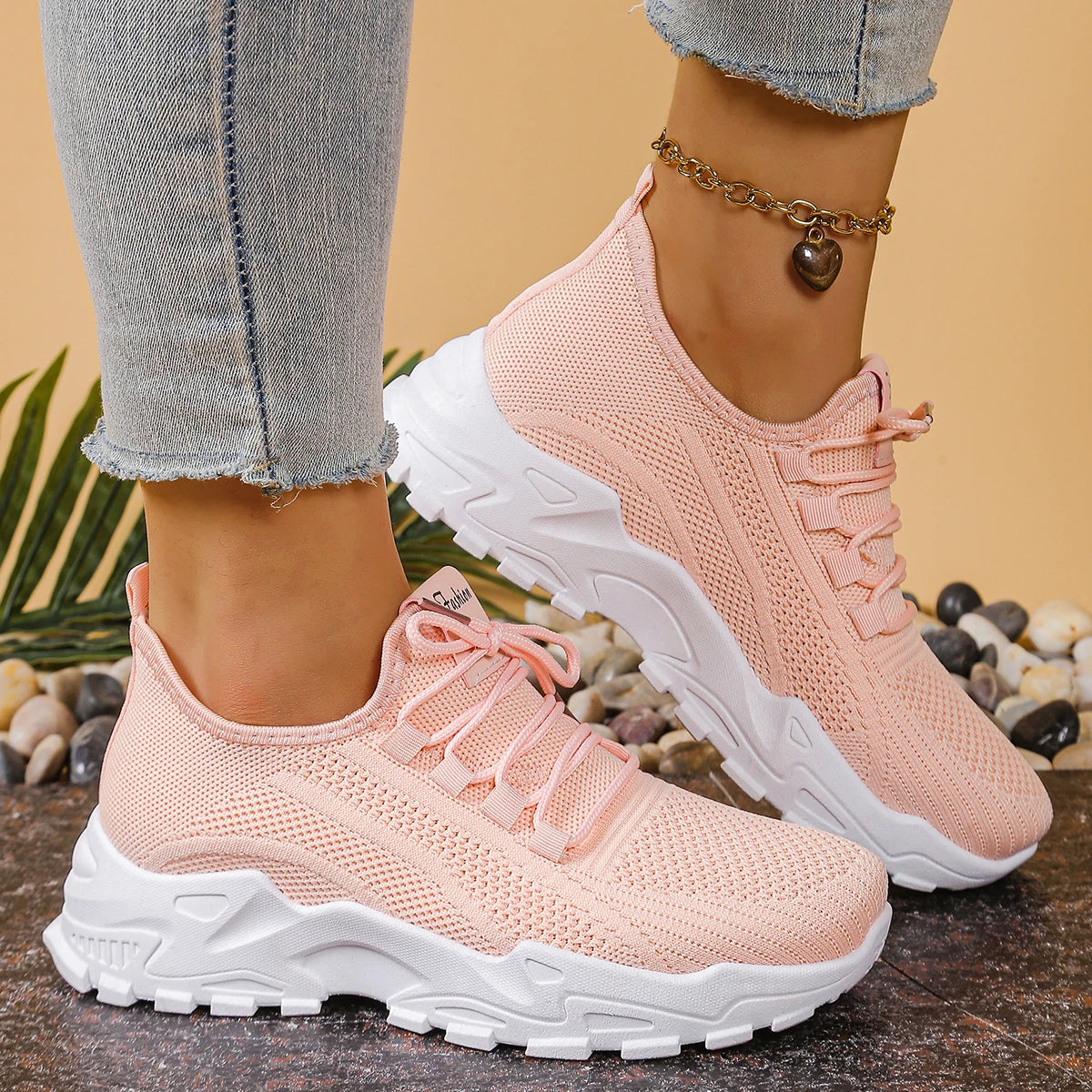 Women's Lace-Up Shoes – Elegant Low-Profile Casual Footwear