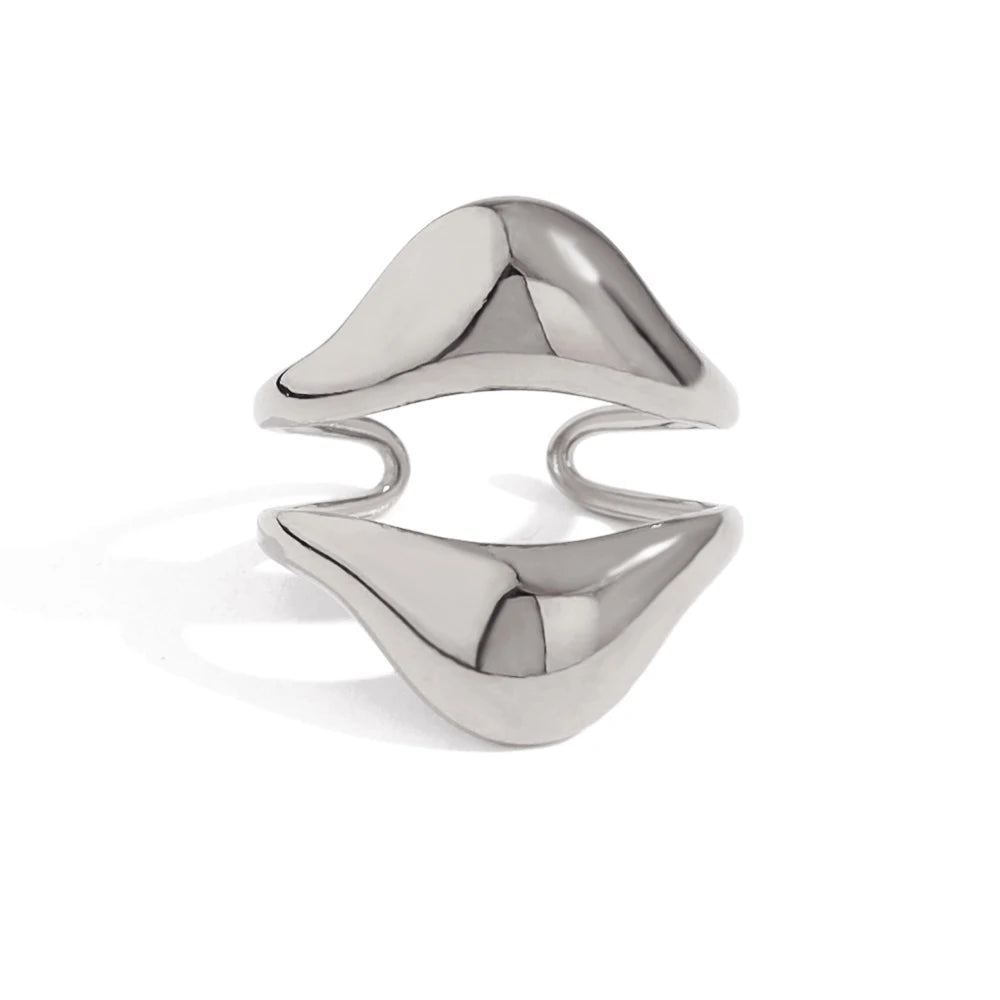 Chunky Glossy 18K Gold Plated Ring