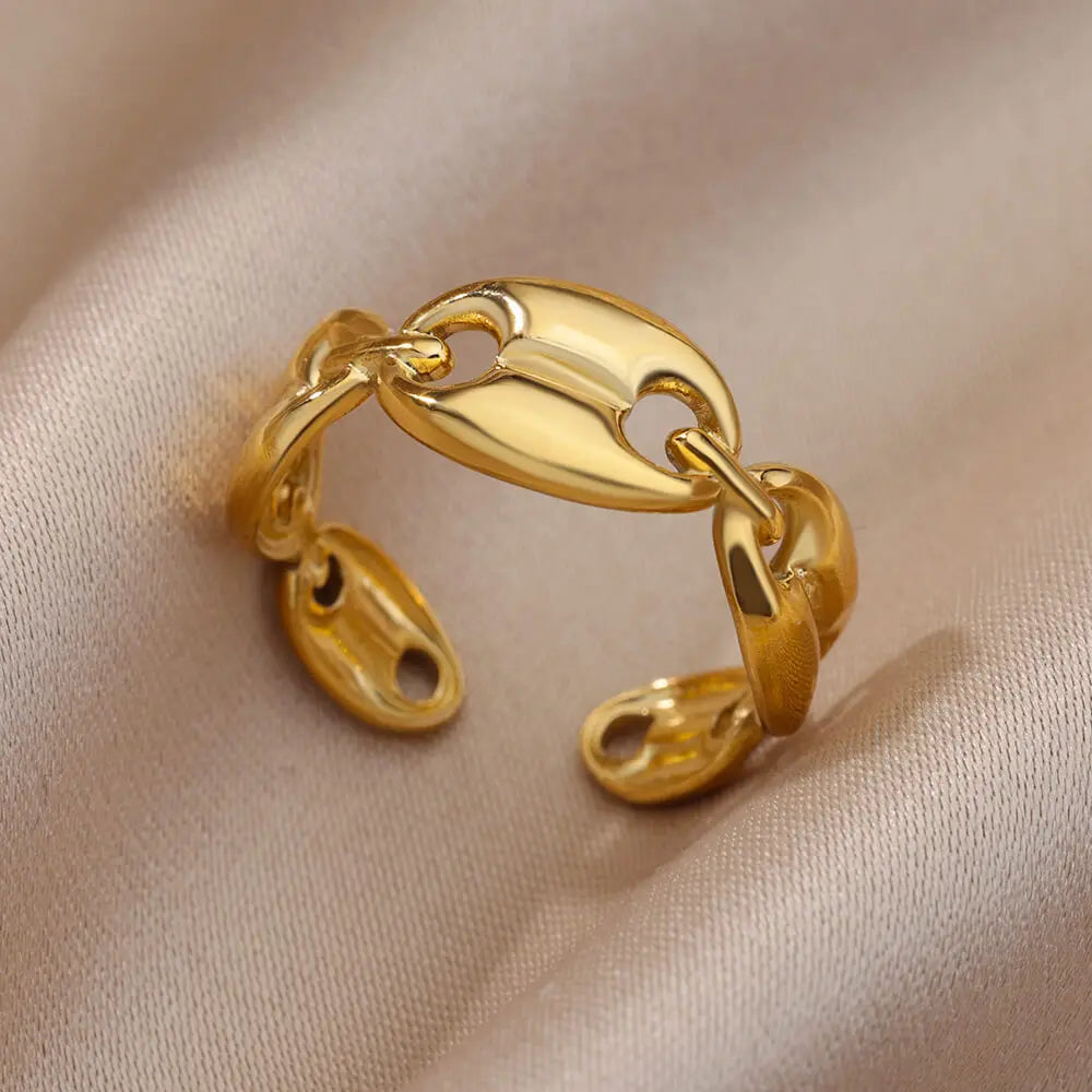 Golden Grace Adjustable Ring