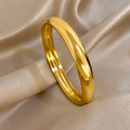Chunky Smooth Gold Cuff Bangle
