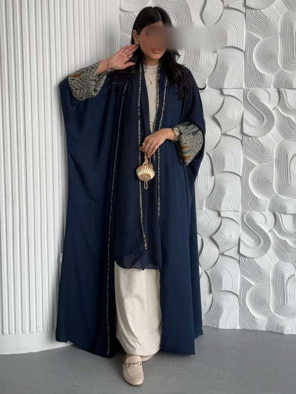 Muslim Women Abaya & Hijab 2pcs Set