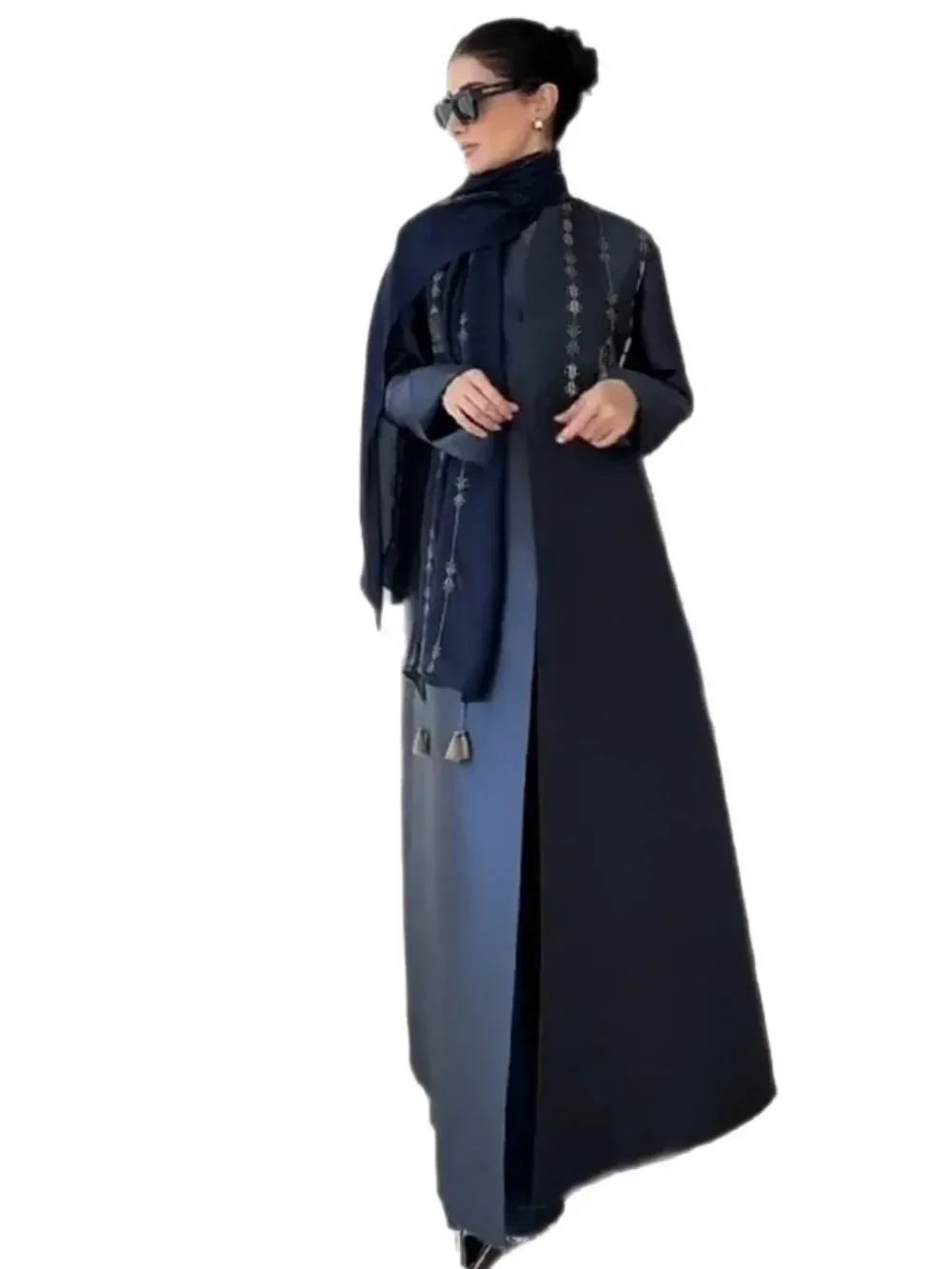 Abaya Trench Long Coat Cardigan