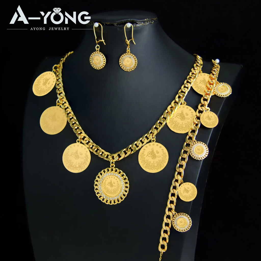 Nigeria Wedding Gold Coins Jewellery Set II
