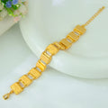 21K Gold-Plated Italian Cuff Bangle