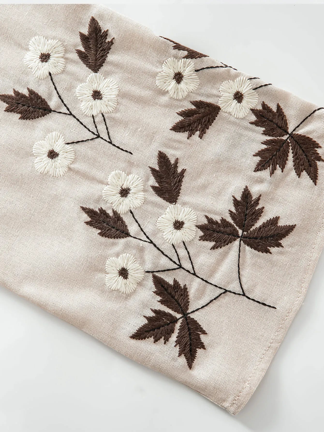 Floral Cuff Embroidery Abaya