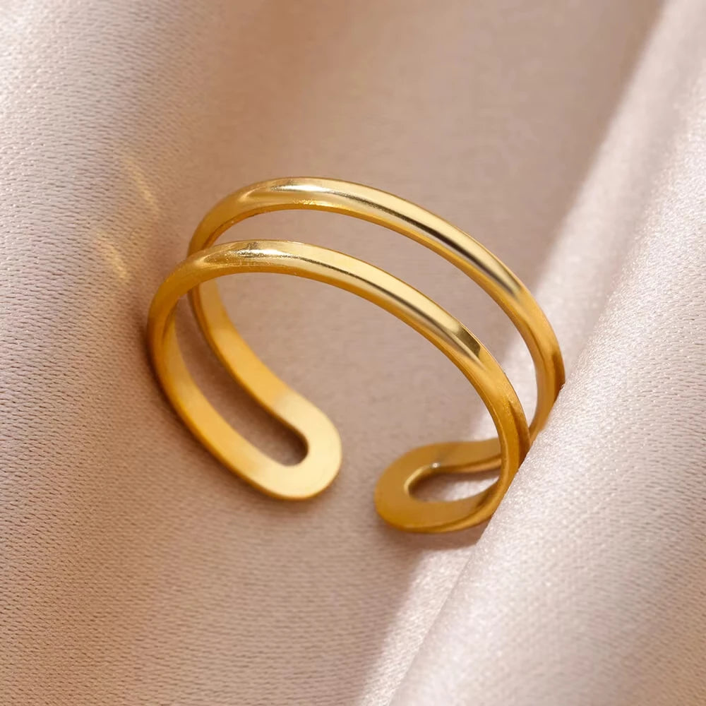 Golden Grace Adjustable Ring
