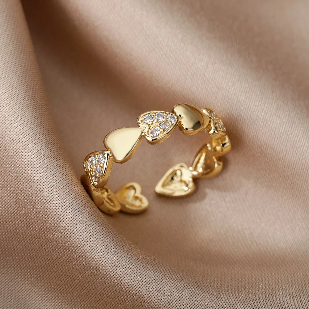 Luxe Geometric Zircon Ring