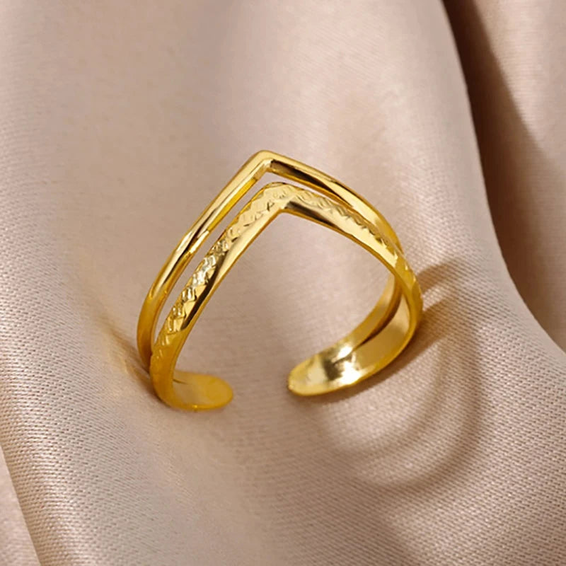 Golden Grace Adjustable Ring