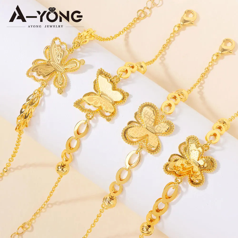 Golden Butterfly Tassel Bracelet