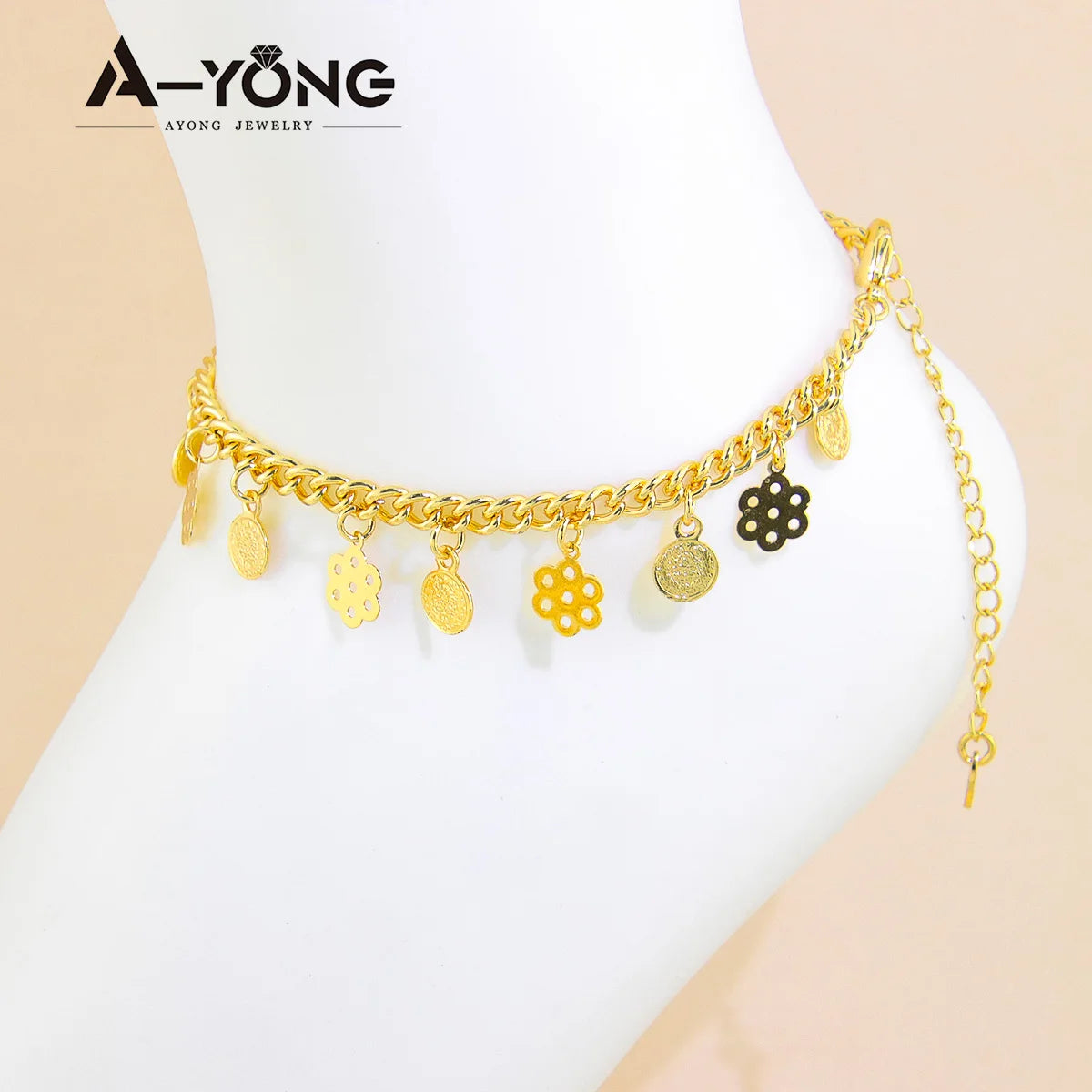 Dubai Gold Plated Ankle Bracelet