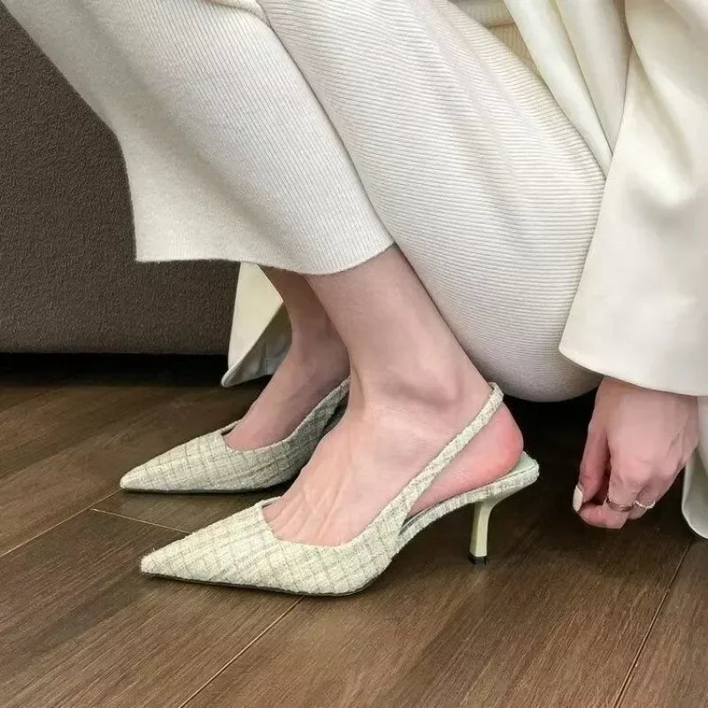 Knitted Platform Stiletto Sandals