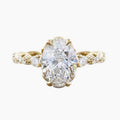 925 Silver Oval Gems Twisted Rope Ring